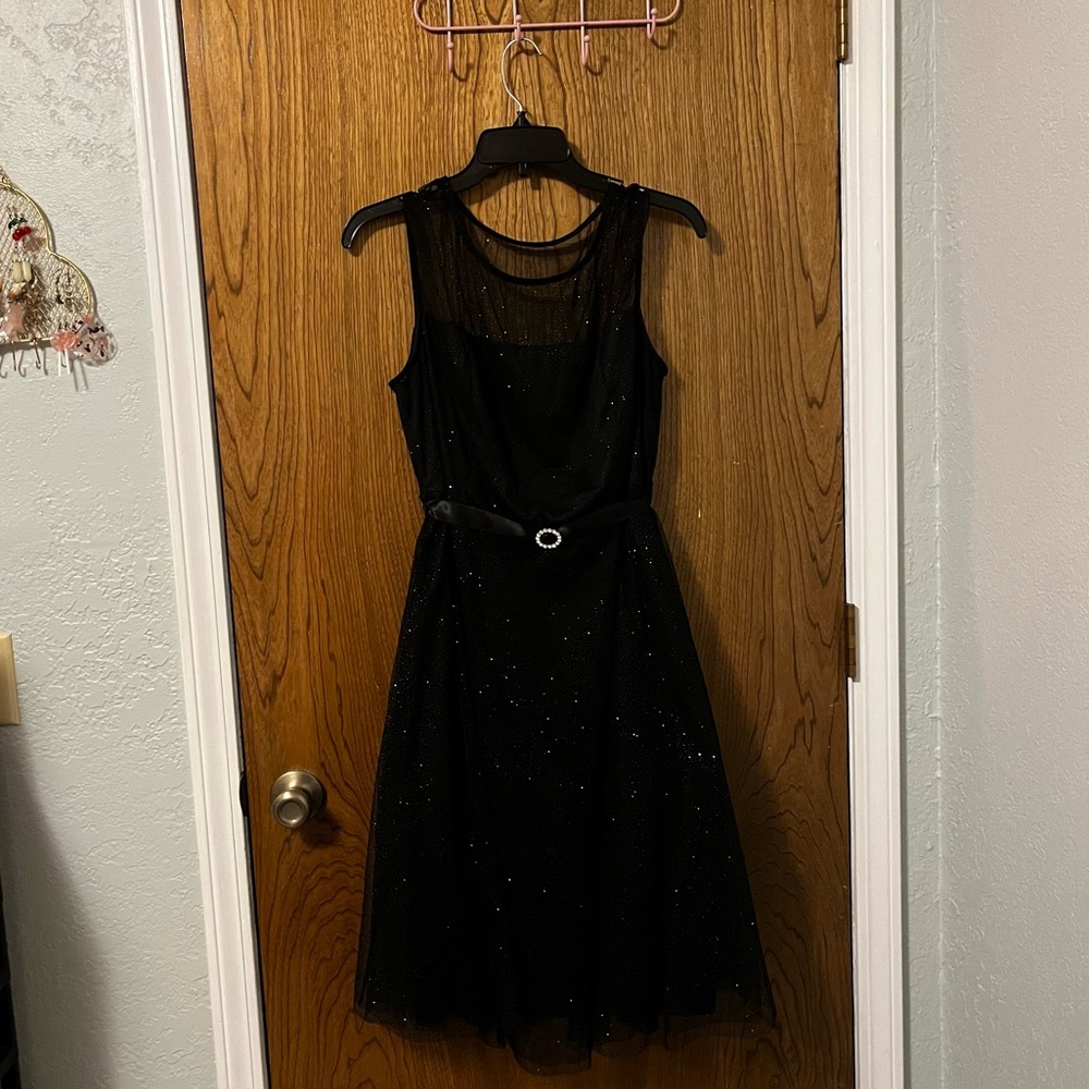 Candalite Women’s Petite Black Dress 2X